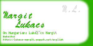 margit lukacs business card